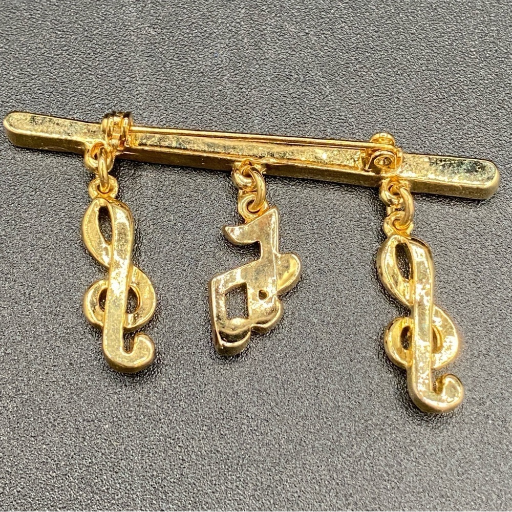 Musical Note Bar Brooch - Picture 8 of 12
